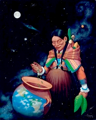 madre tierra pachamama. “Pachamama Santa Tierra,